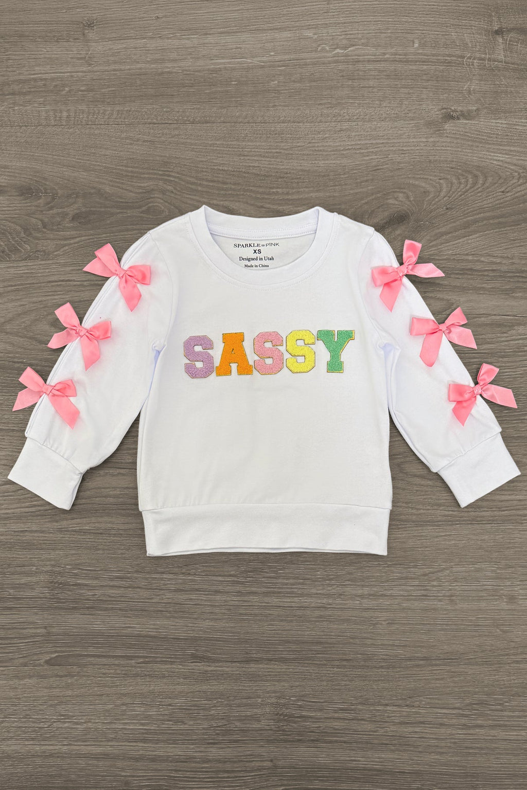 "Sassy" Rainbow Chenille Patch Legging Set