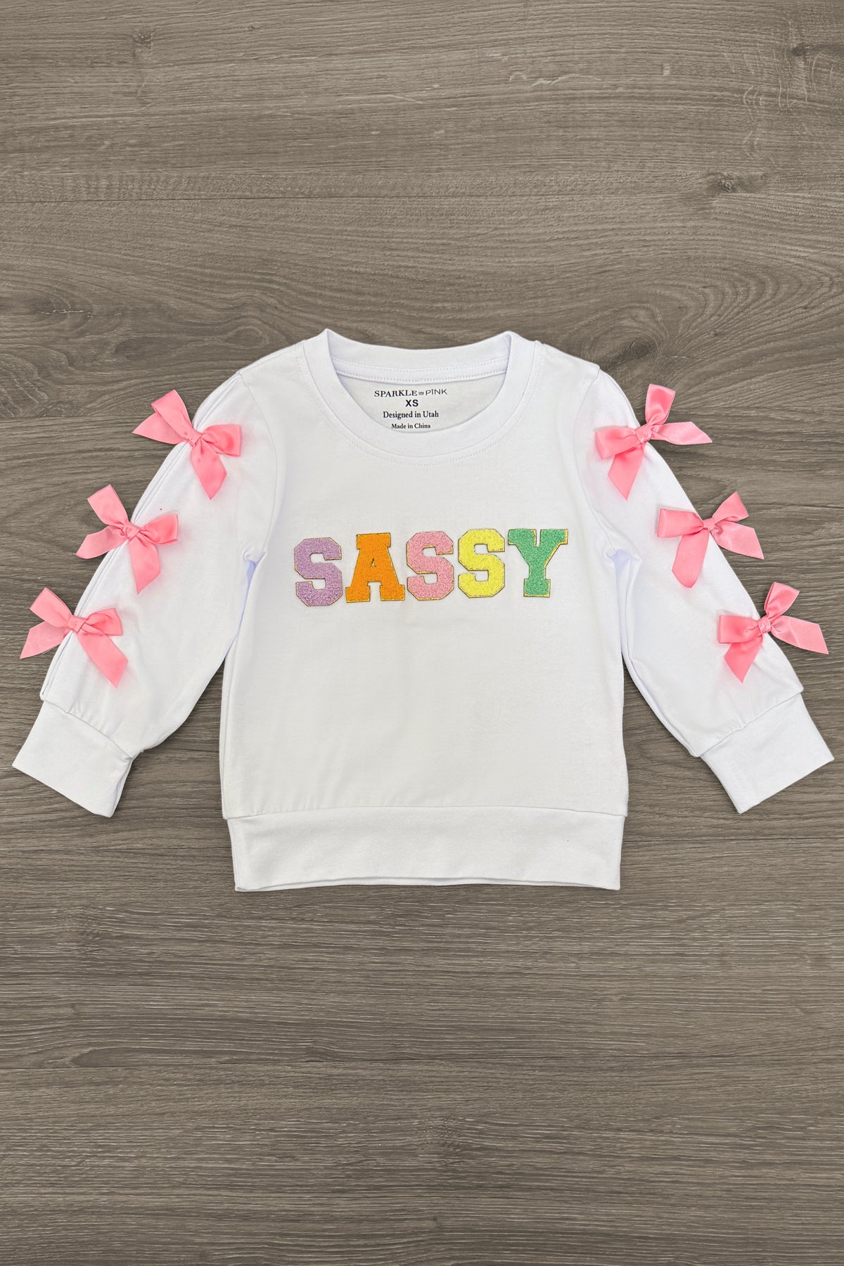"Sassy" Rainbow Chenille Patch Legging Set