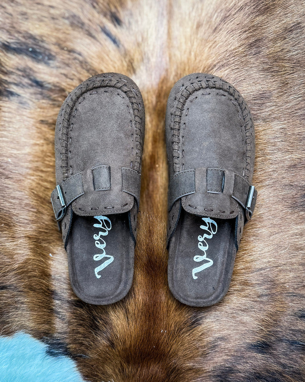 Bella Buckle Clog in Chocolate by Very G