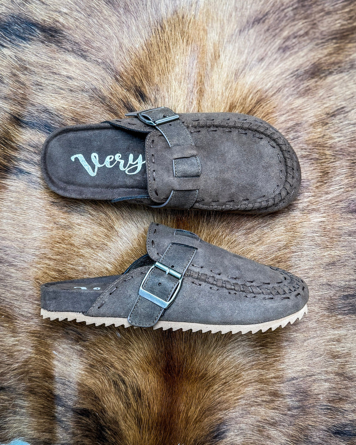 Bella Buckle Clog in Chocolate by Very G