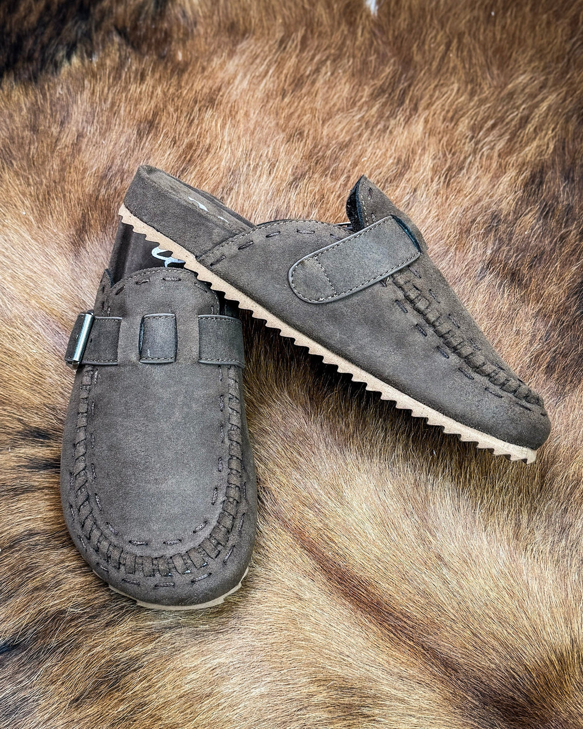 Bella Buckle Clog in Chocolate by Very G