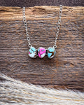 Blush Horizon Cotton Candy Sterling Silver Necklace