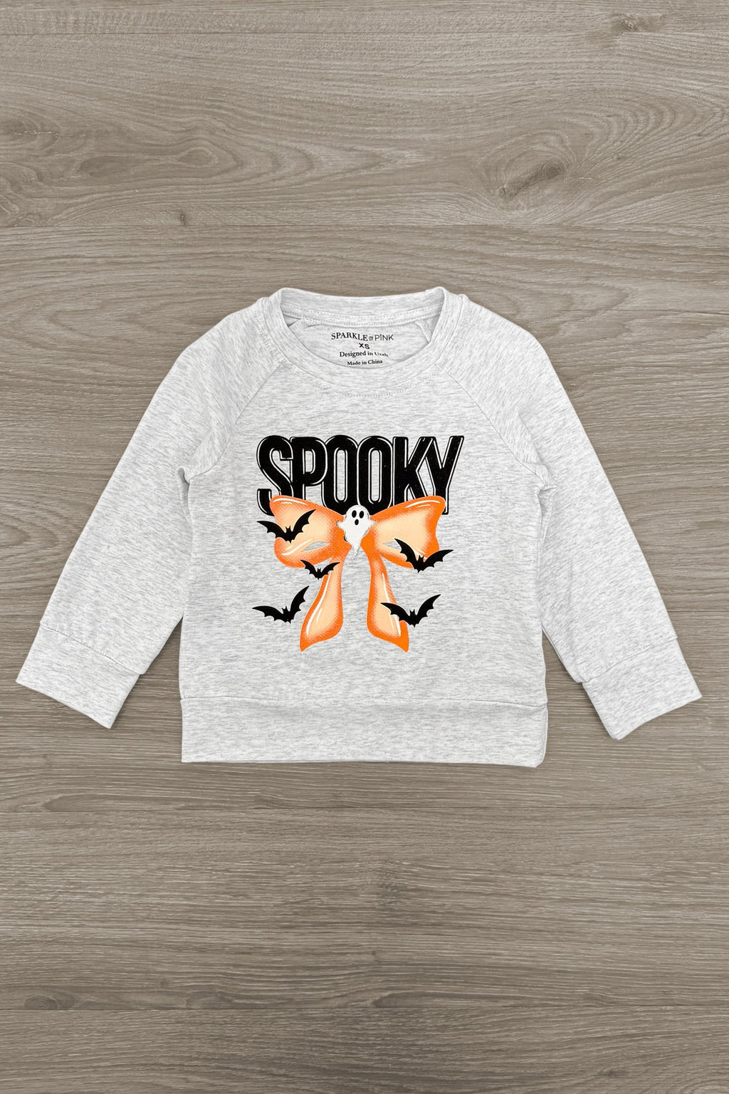 "Spooky" Bow Flare Denim Pant Set