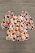 Mom & Me - Peach Floral Dress