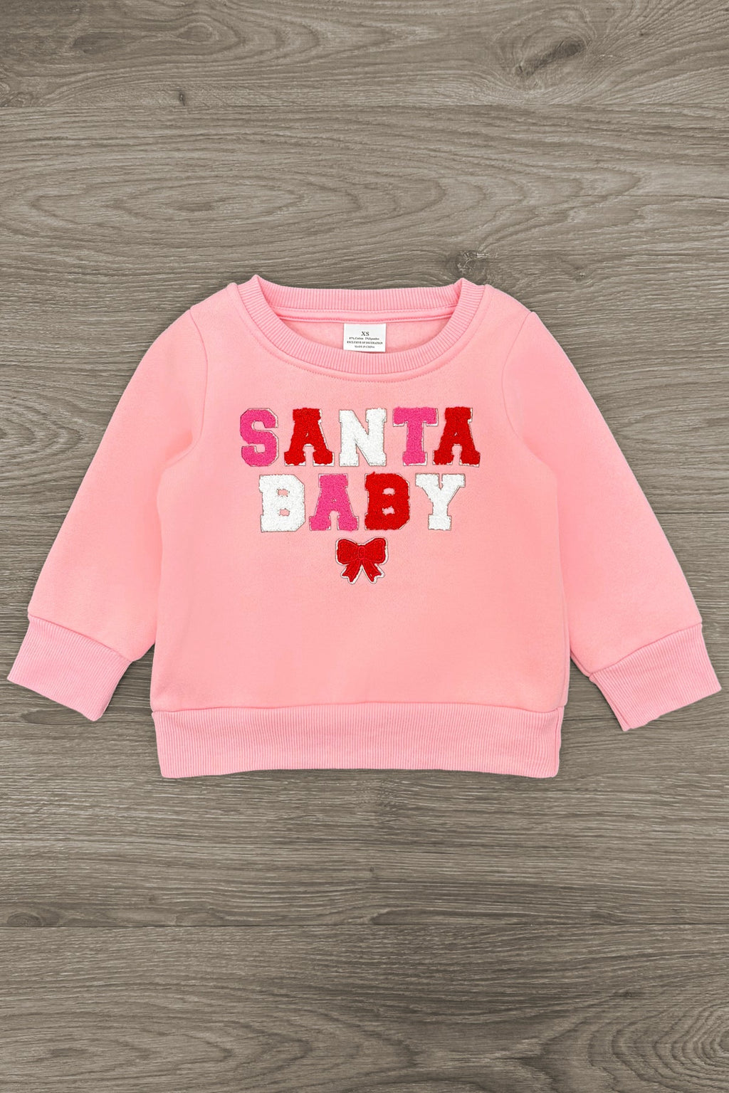 Mom & Me - "Santa Baby" Pink Sweatshirt