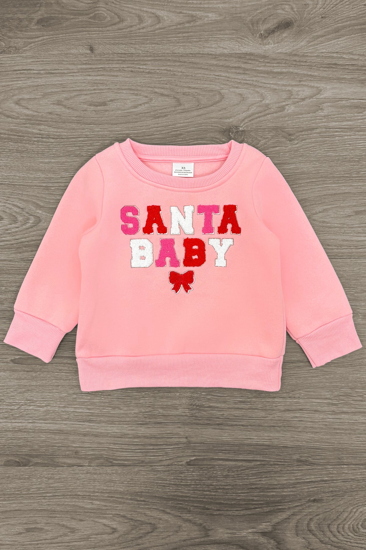 Mom & Me - "Santa Baby" Pink Sweatshirt