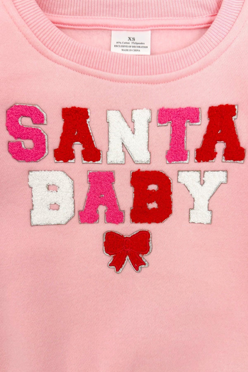 Mom & Me - "Santa Baby" Pink Sweatshirt