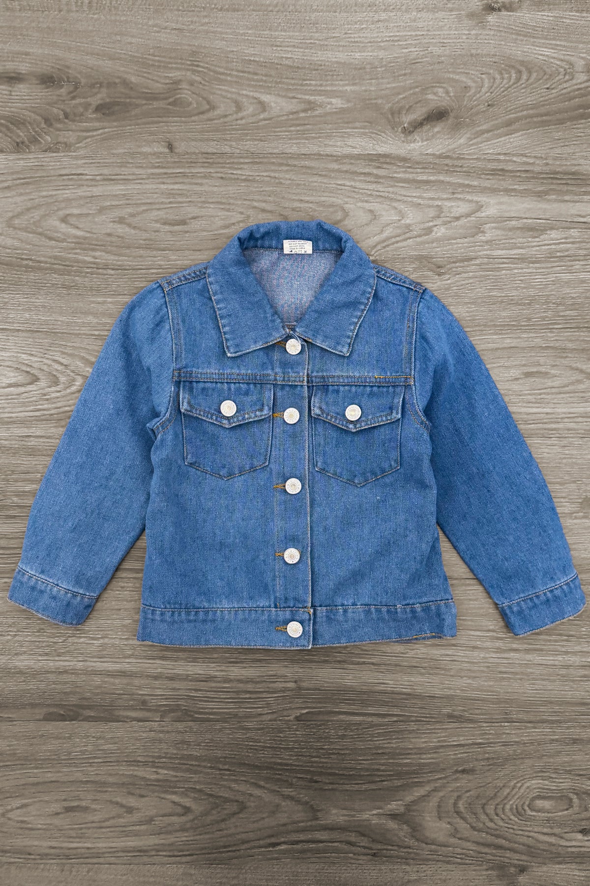 "Big Sis, Lil Sis, Big Bro, Lil Bro" Denim Jacket