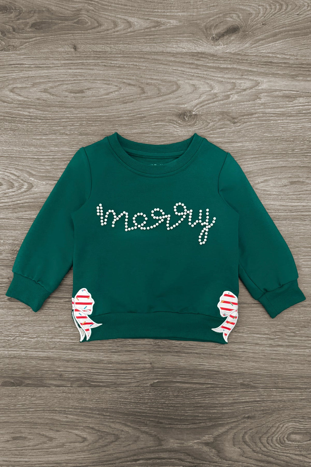 Mom & Me - "Merry" Green Pearl Top