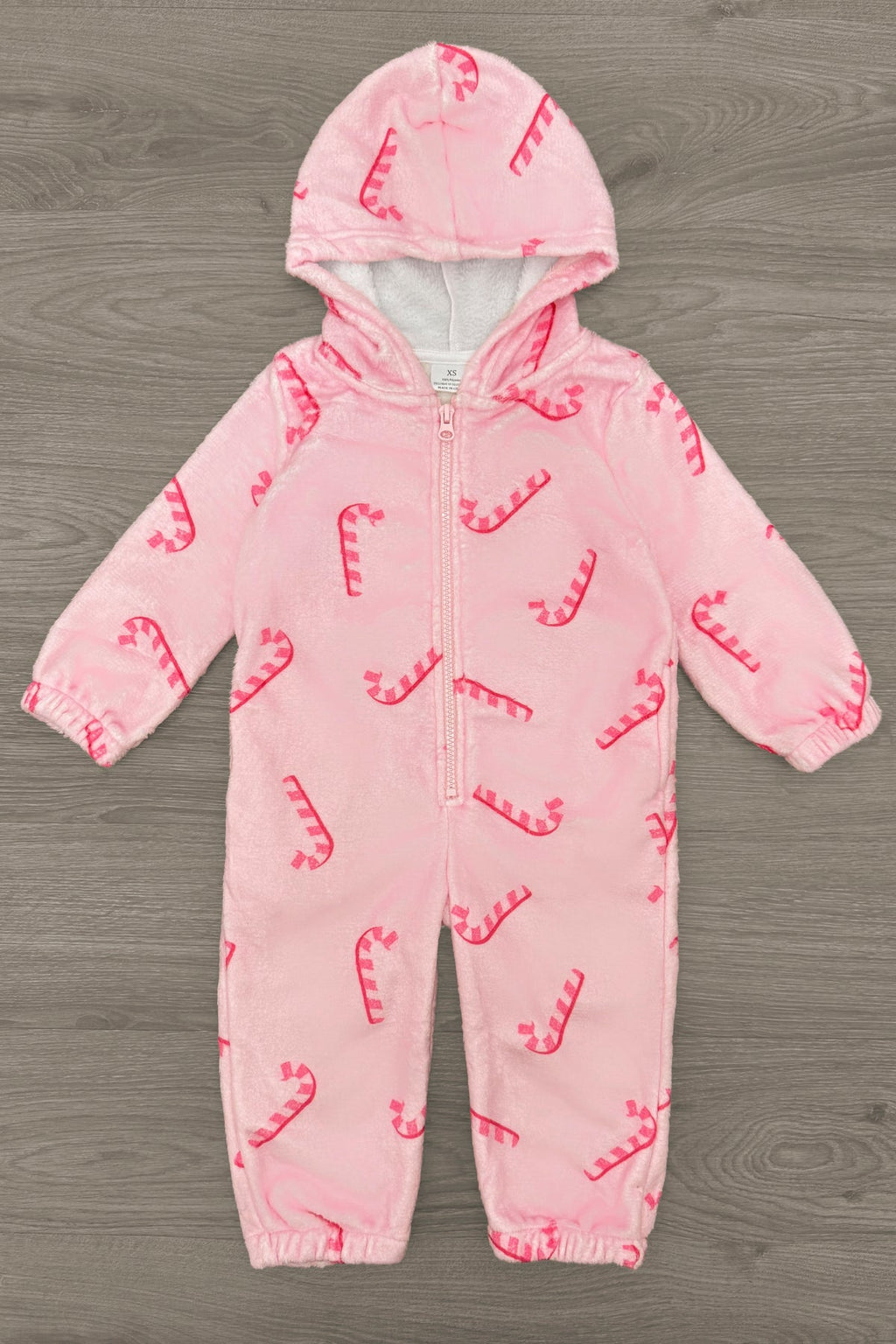 Mom & Me - Pink Candy Cane Onesie Pajamas