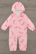 Mom & Me - Pink Candy Cane Onesie Pajamas