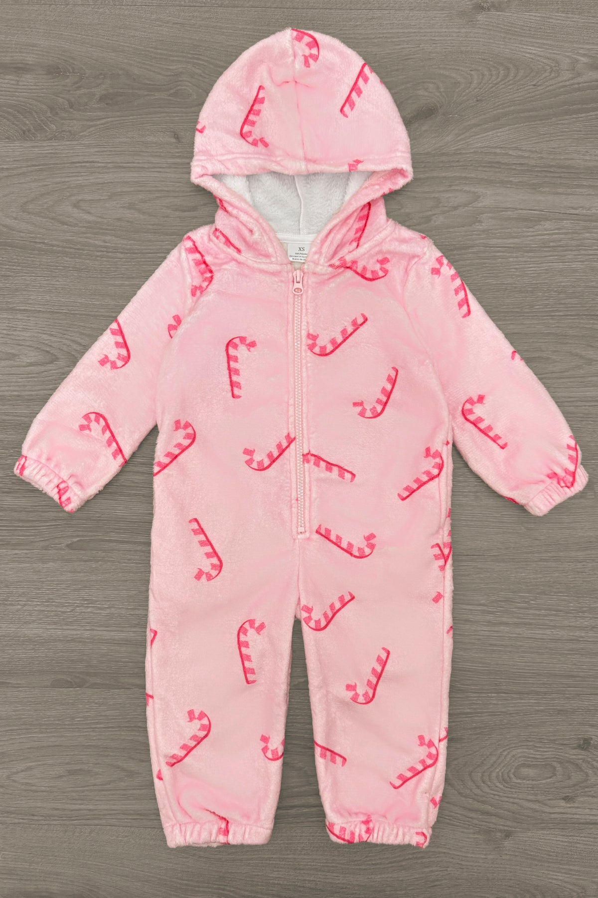 Mom & Me - Pink Candy Cane Onesie Pajamas