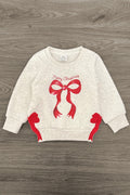 Mom & Me - "Merry Christmas" Red Bow Top