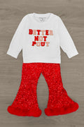 "Better Not Pout" Sequin Flare Set