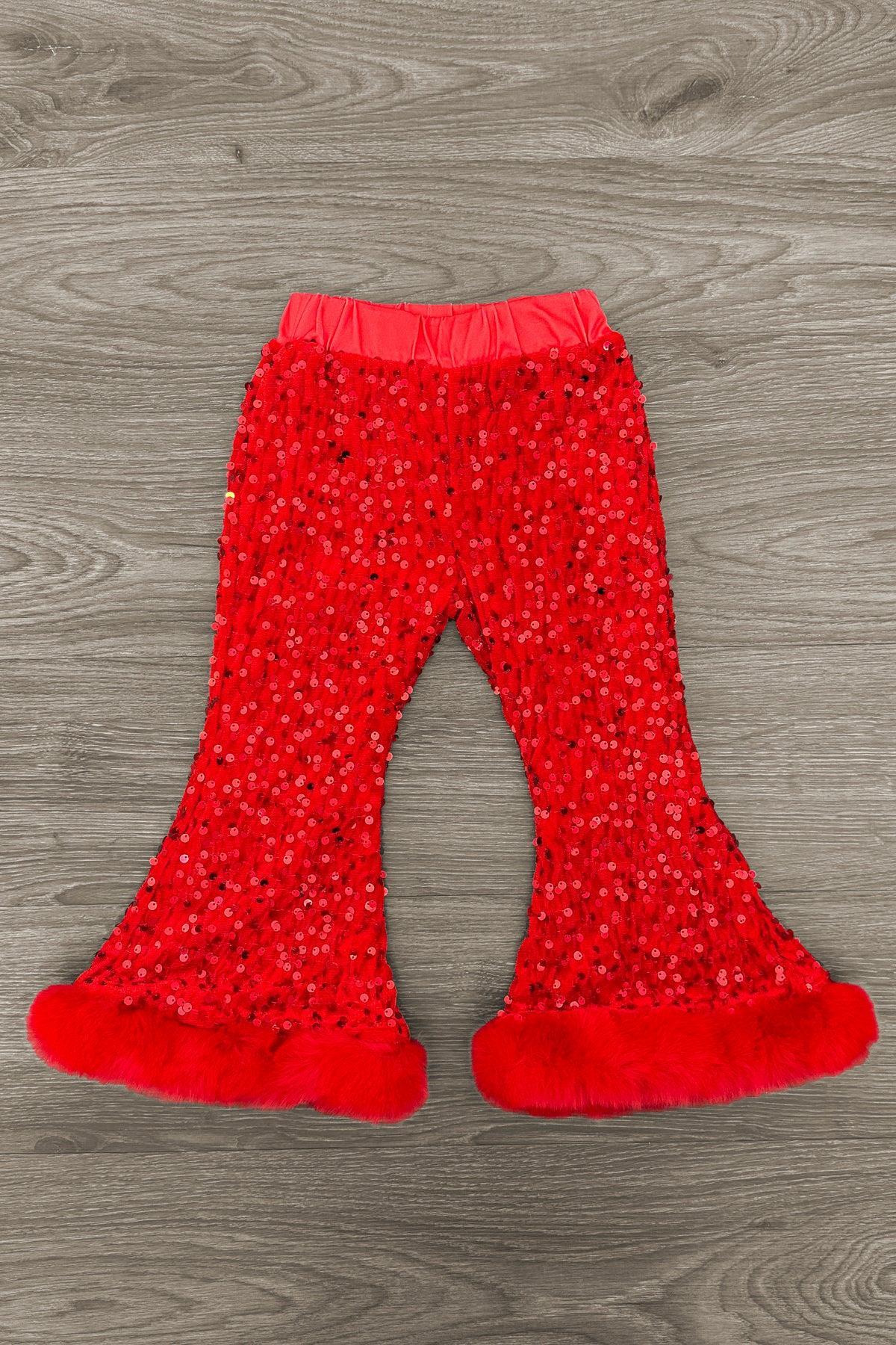 "Better Not Pout" Sequin Flare Set