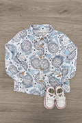"Happy New Year" Button Down Top