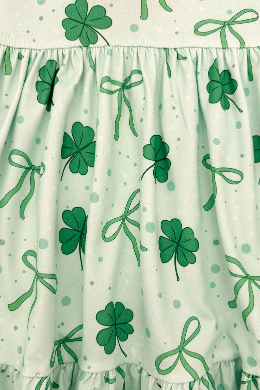 Green Bow & Shamrock Dress