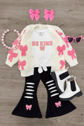 "Be Kind" Ribbed Flare Pant Set
