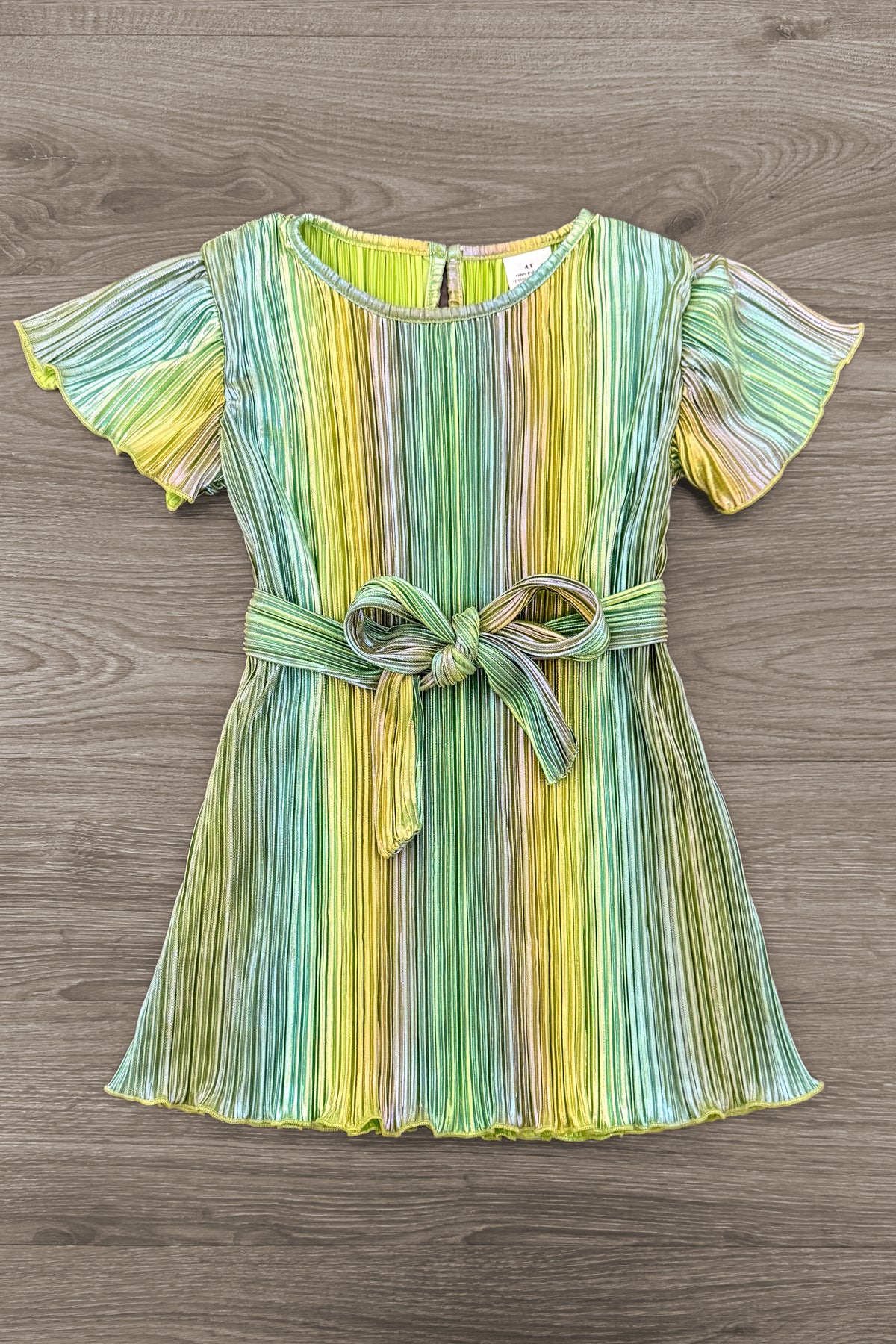 Green Metallic Glitter Dress