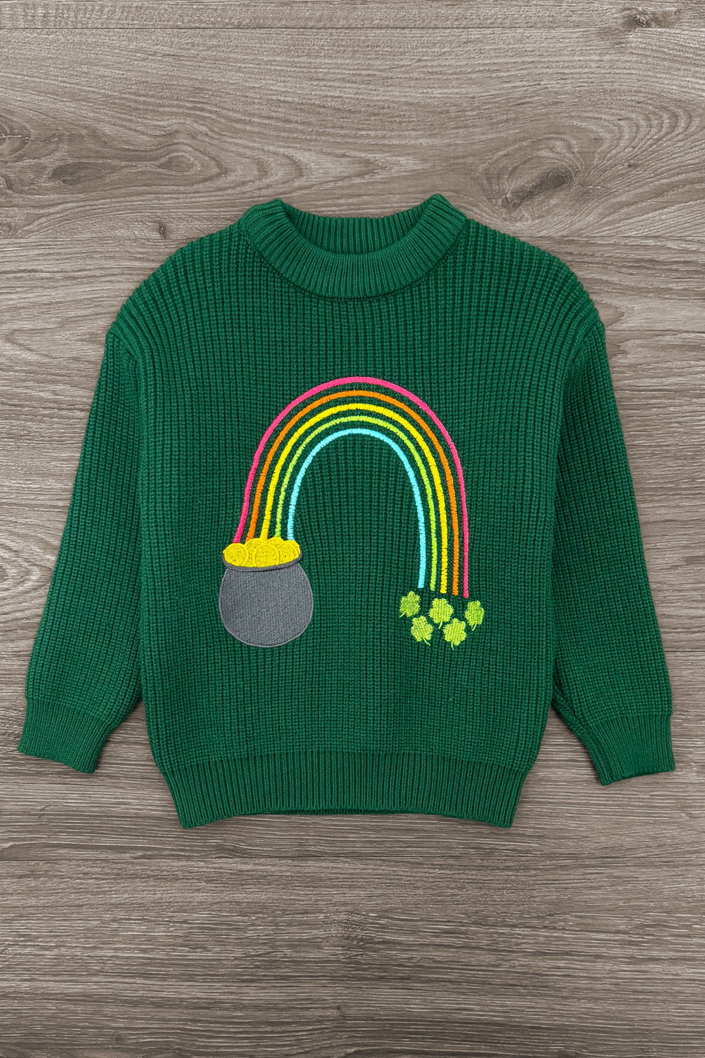 Lucky Rainbow Sweater Skirt Set
