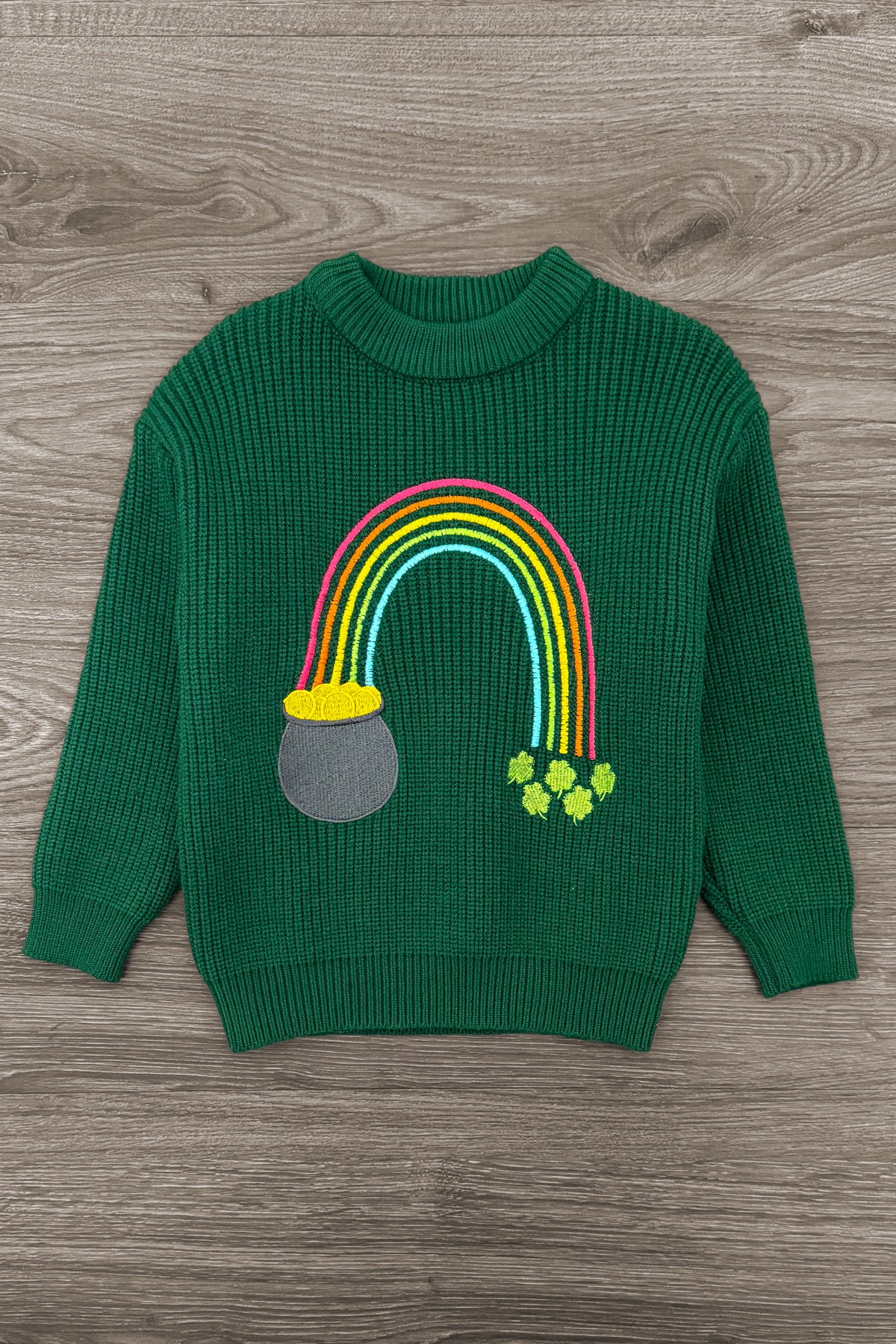 Lucky Rainbow Sweater Skirt Set