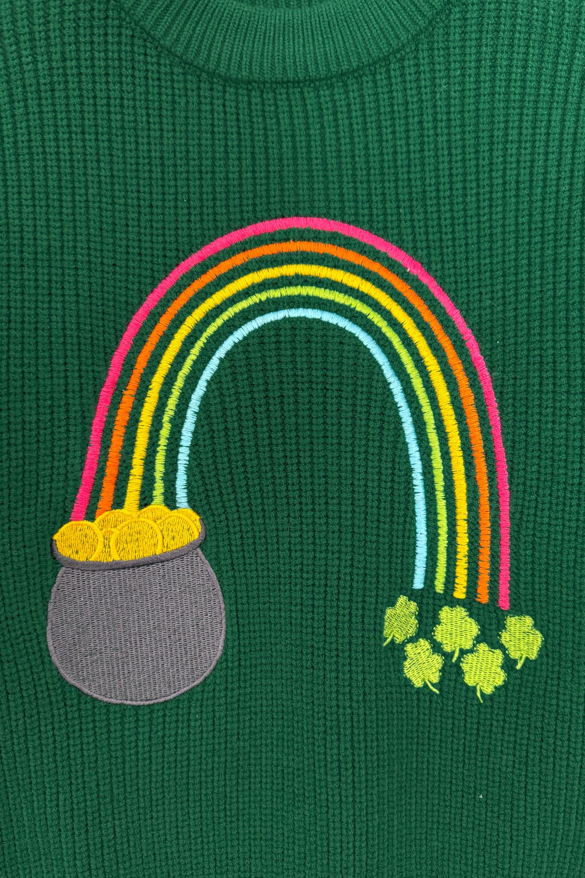 Lucky Rainbow Sweater Skirt Set