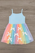 Pastel Rainbow Tulle Dress
