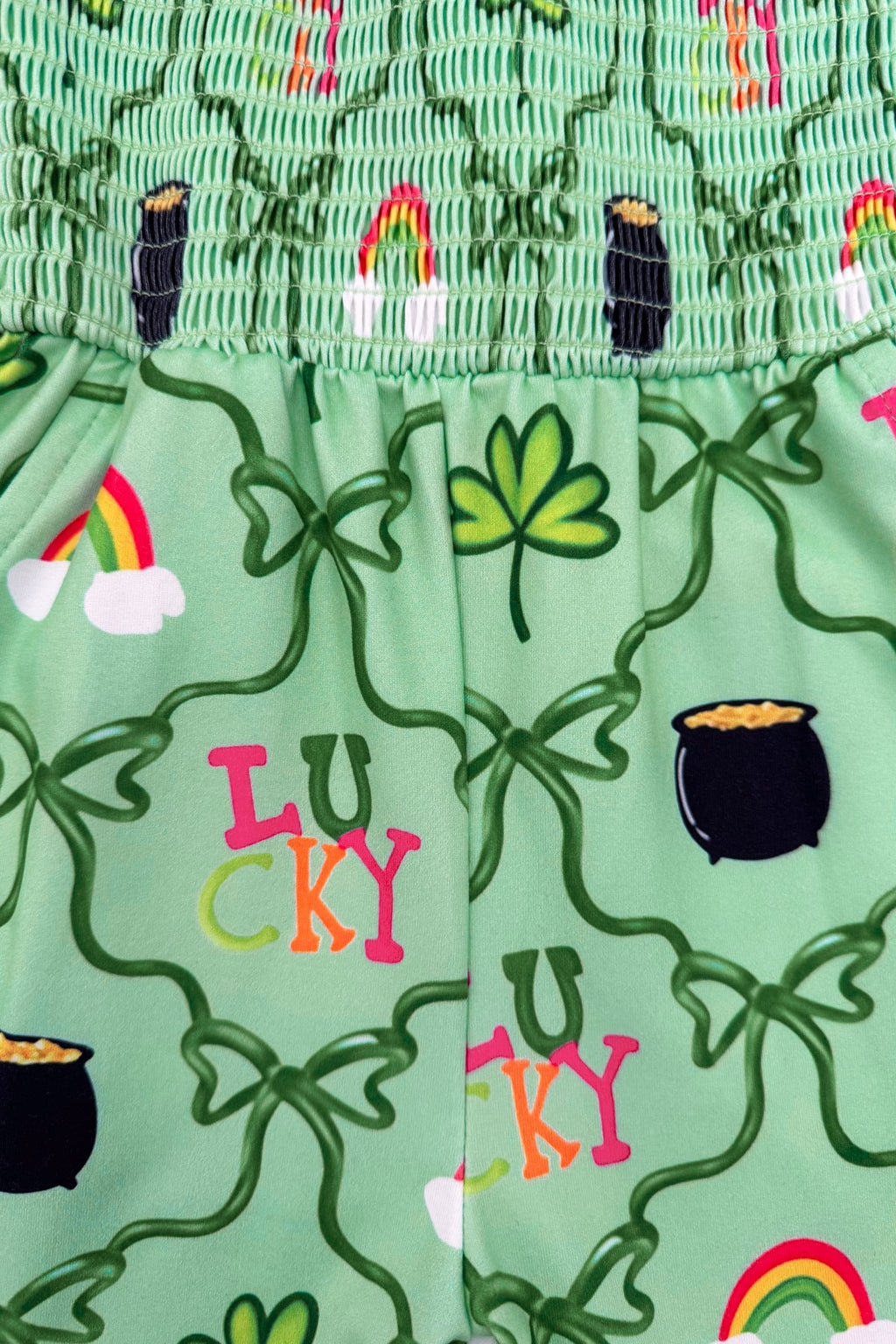"Lucky" Green Bell Bottom Jumpsuit
