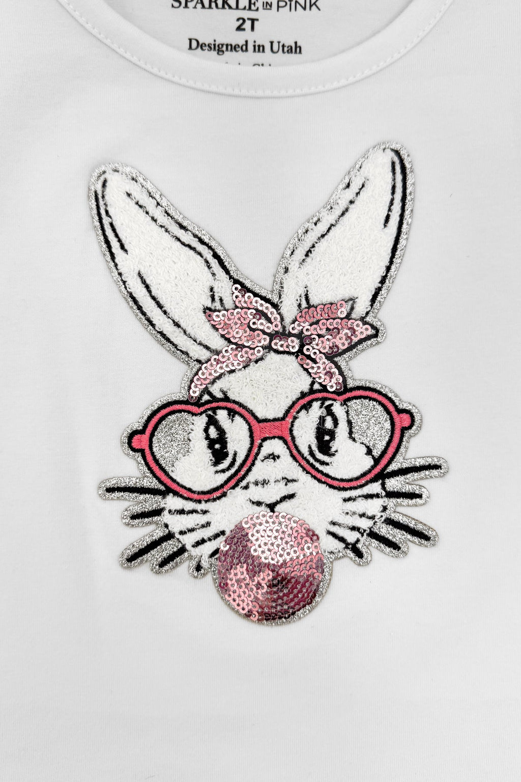 Bunny & Bows Sequin Denim Pant Set