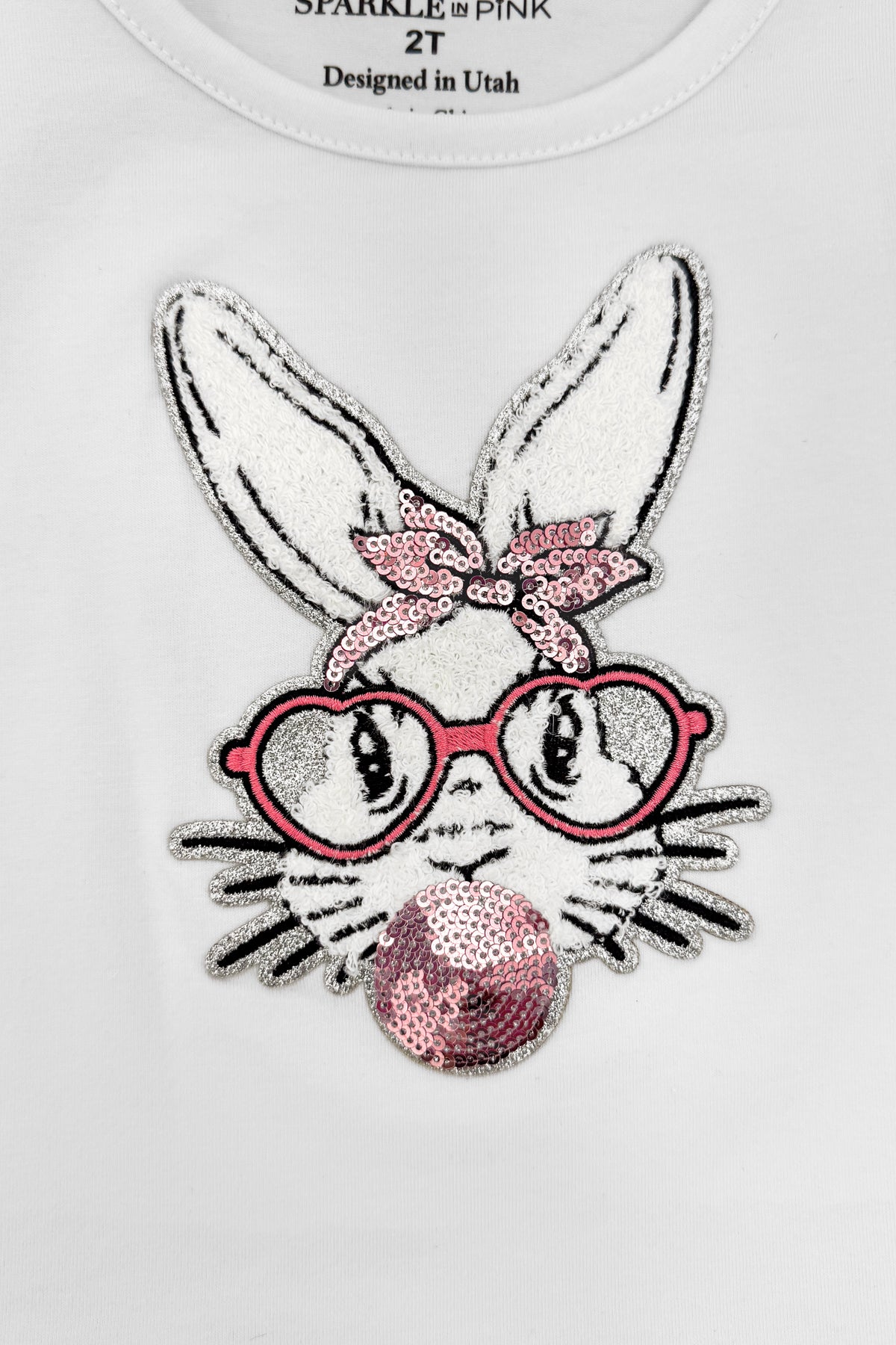 Bunny & Bows Sequin Denim Pant Set