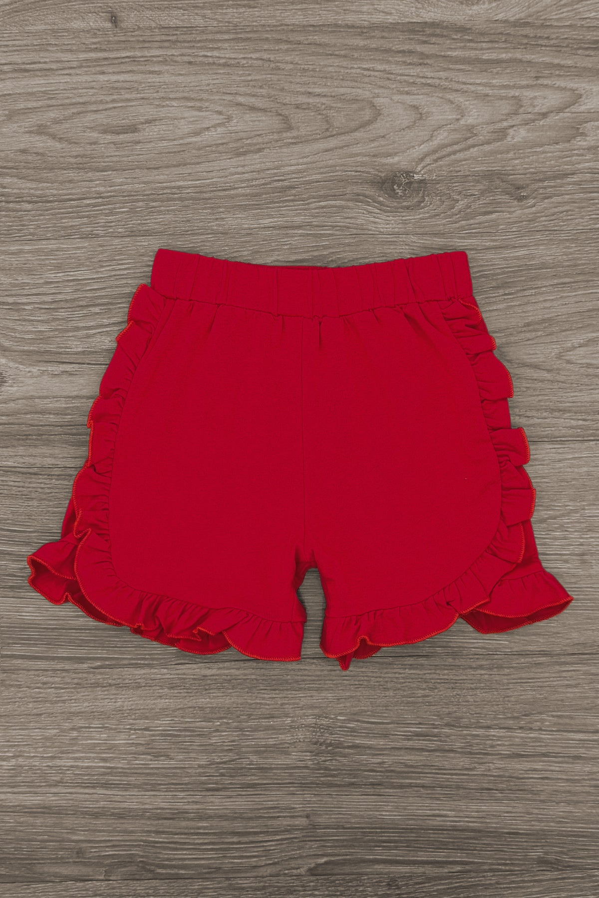 Blue & Red Striped Baseball Short Set