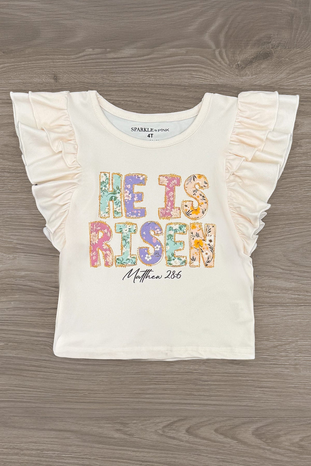 "He Is Risen" Lavender Short Set