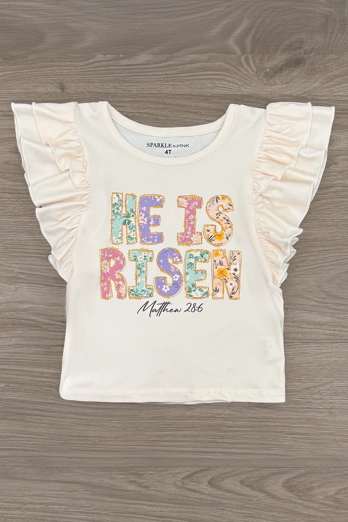 "He Is Risen" Lavender Short Set