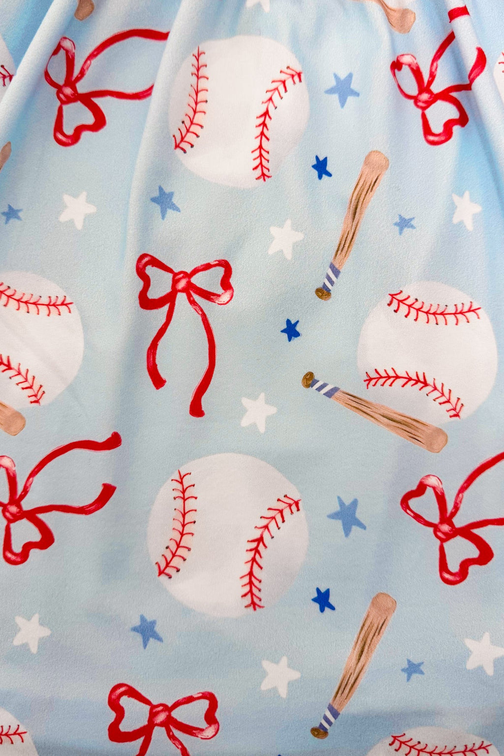 "Game Day" Baseball & Bows Dress