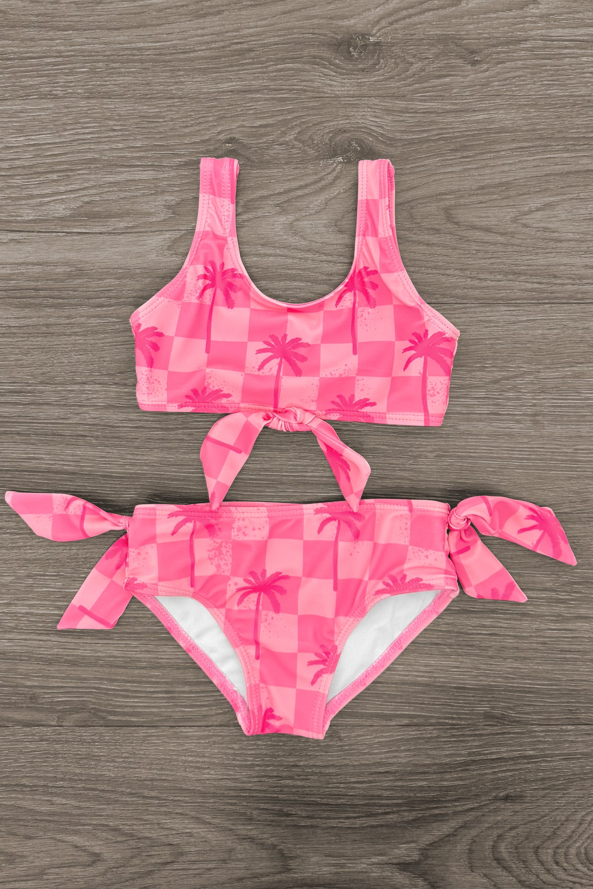 Checkered Palm Tree Swimsuit - Boy Or Girl!