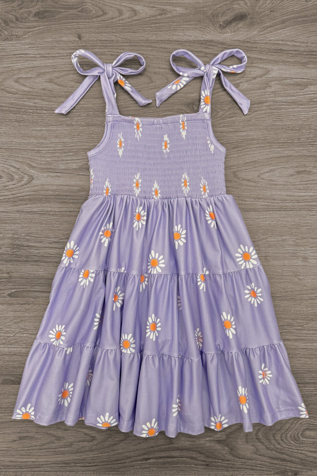 Mom & Me - Lavender Ruffle Daisy Tank Dress