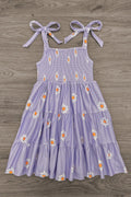 Mom & Me - Lavender Ruffle Daisy Tank Dress