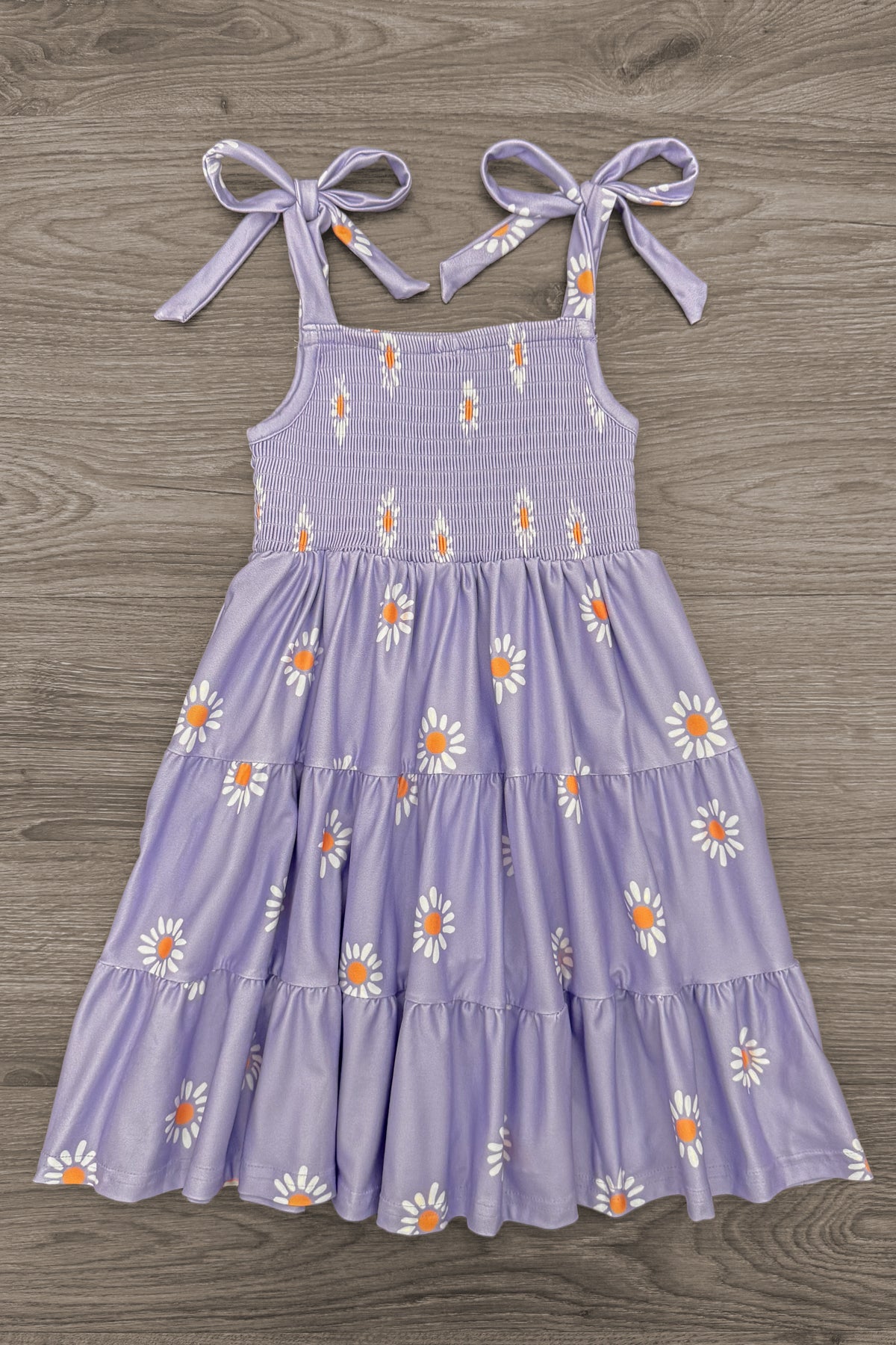 Mom & Me - Lavender Ruffle Daisy Tank Dress