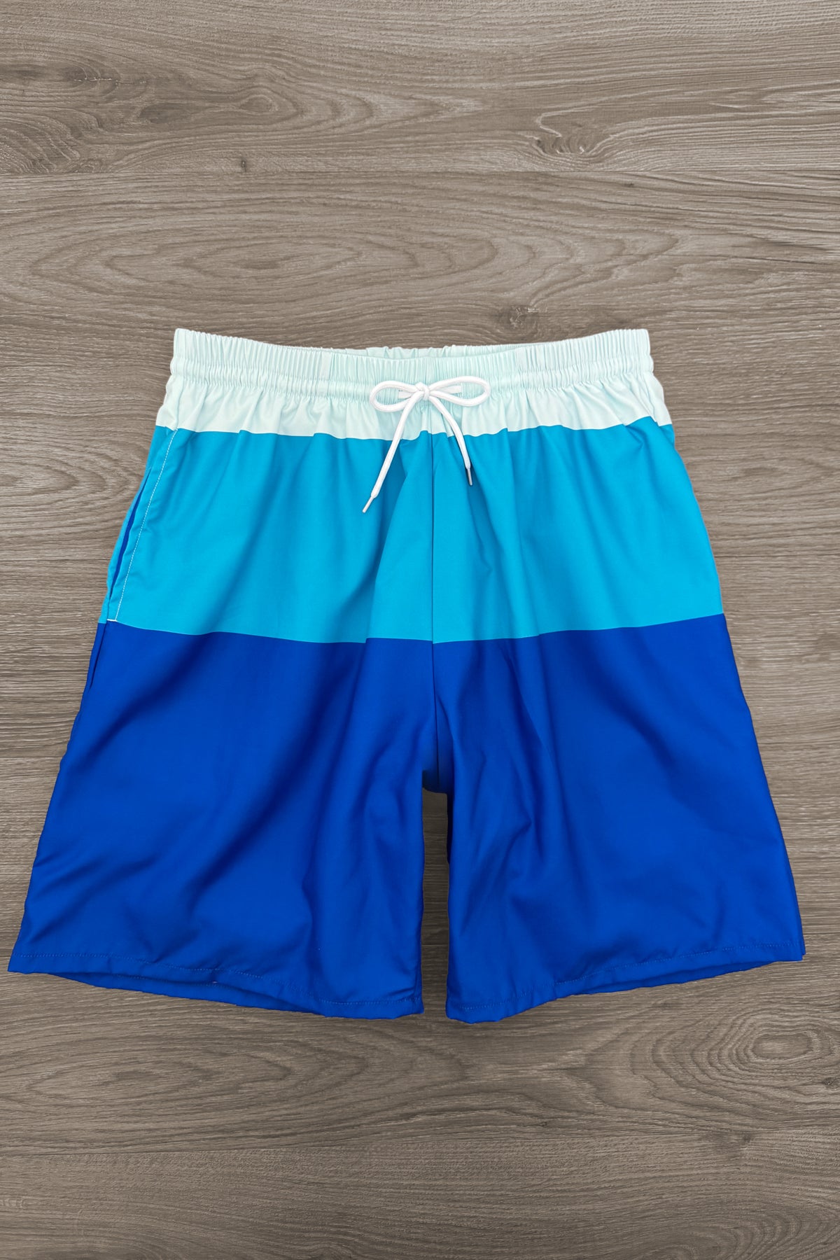 Blue Stripe Family Swimsuits