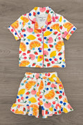 Mom & Me - Fruit Waffle Knit Pajamas