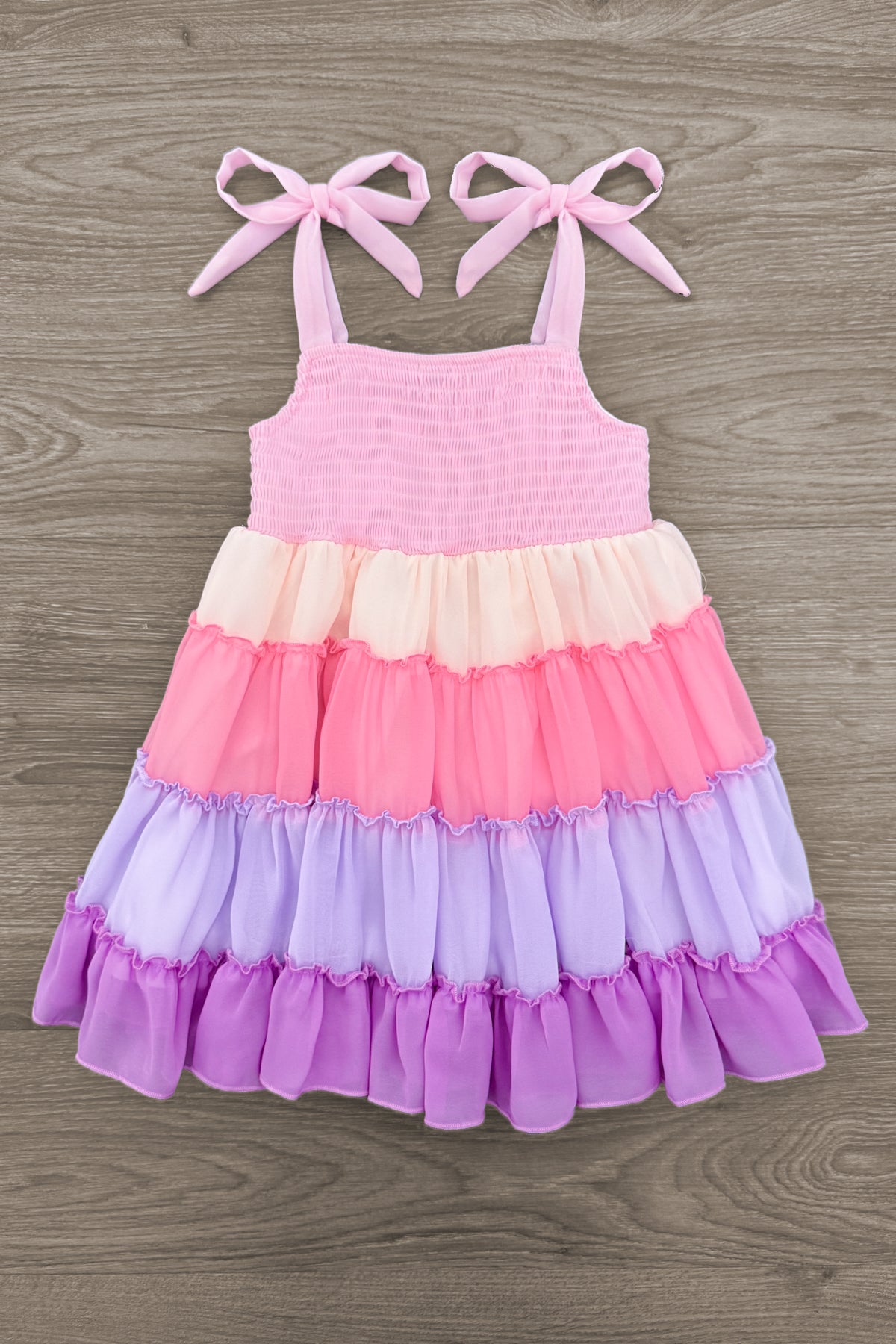 Mom & Me - Tiered Purple Dress