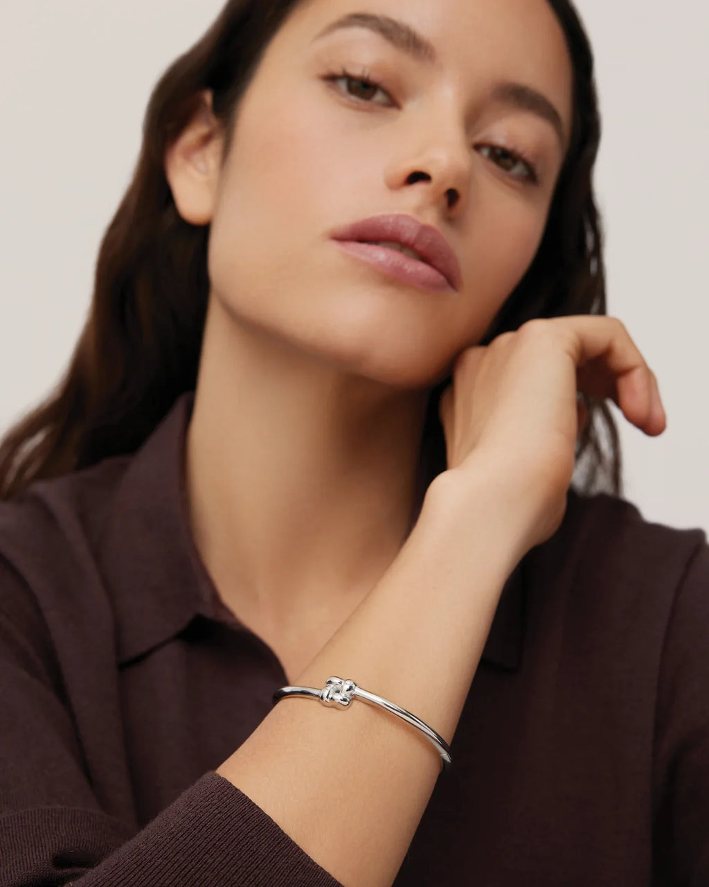 Jenny Bird Slim Woven Square Bangle