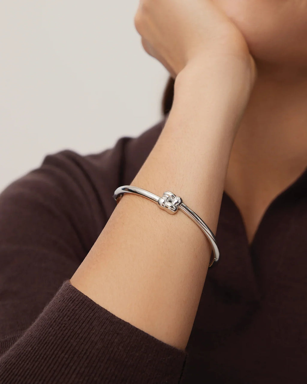 Jenny Bird Slim Woven Square Bangle