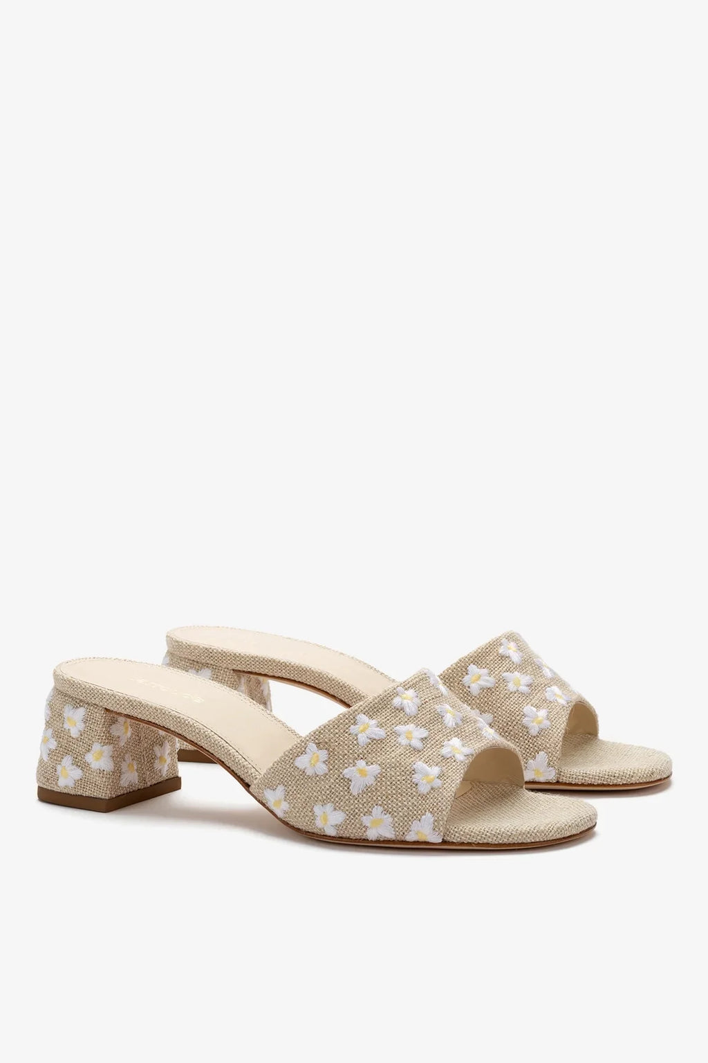 Brigitte Mule Beige Linen