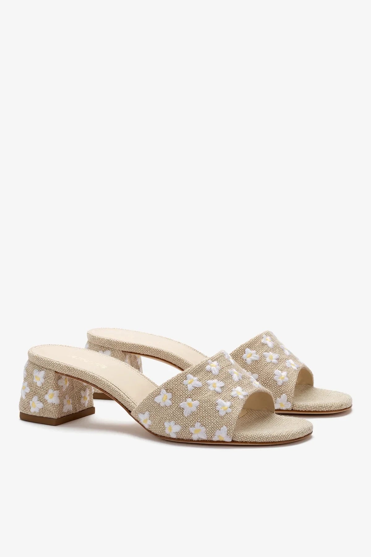 Brigitte Mule Beige Linen