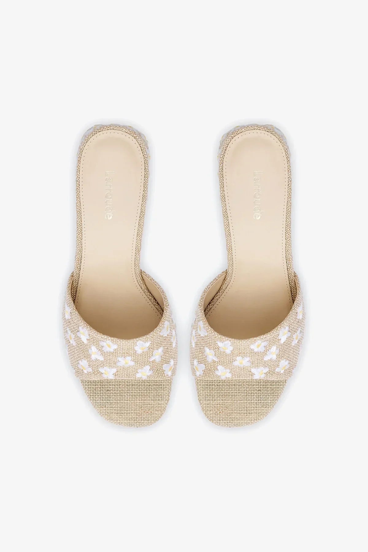 Brigitte Mule Beige Linen