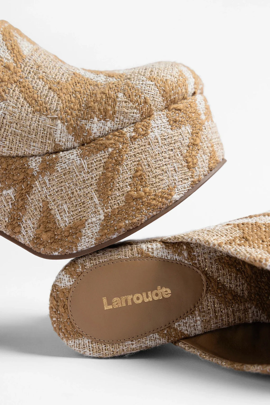 Miso Platform Clog Latte Fabric