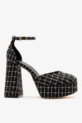 Ari Platform Pump Black Tweed