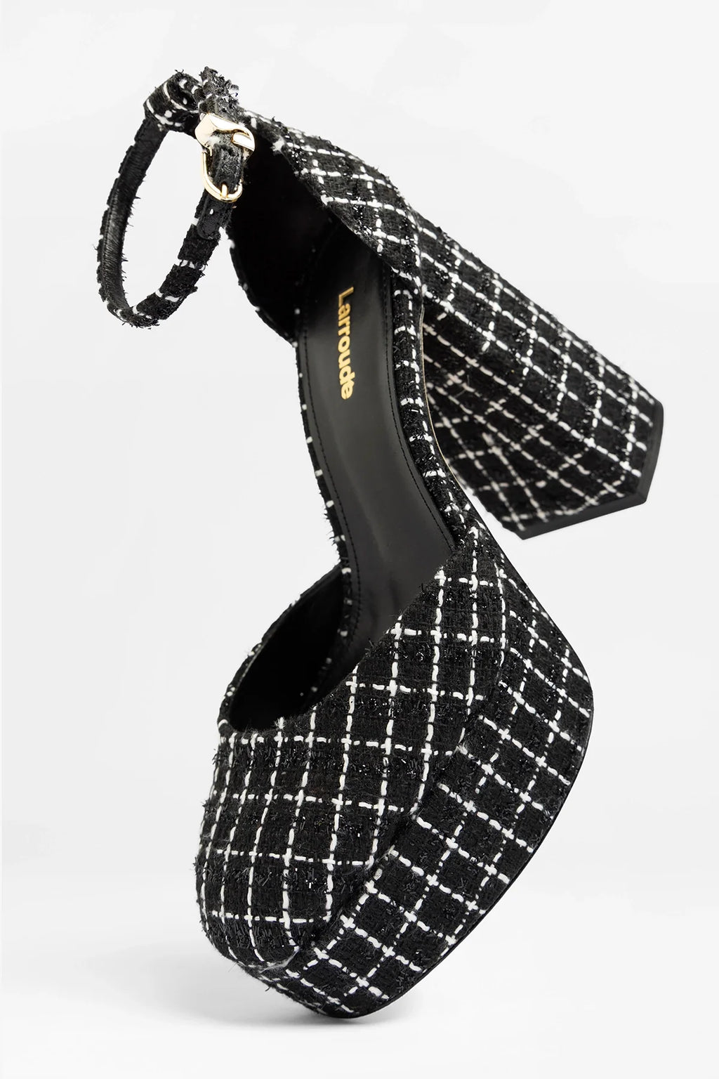 Ari Platform Pump Black Tweed