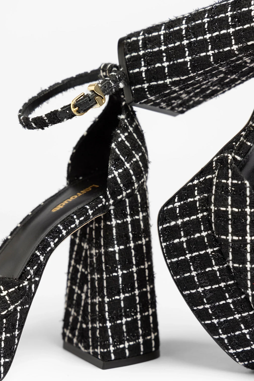 Ari Platform Pump Black Tweed